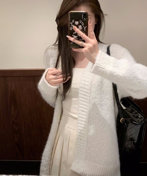 ViViDAY ニット セーター キラキラニットカーディガン レディース