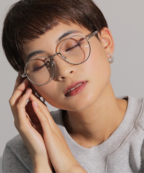 伊達メガネ メガネ 眼鏡 クリアレンズ ユニセックス オーバル メンズ