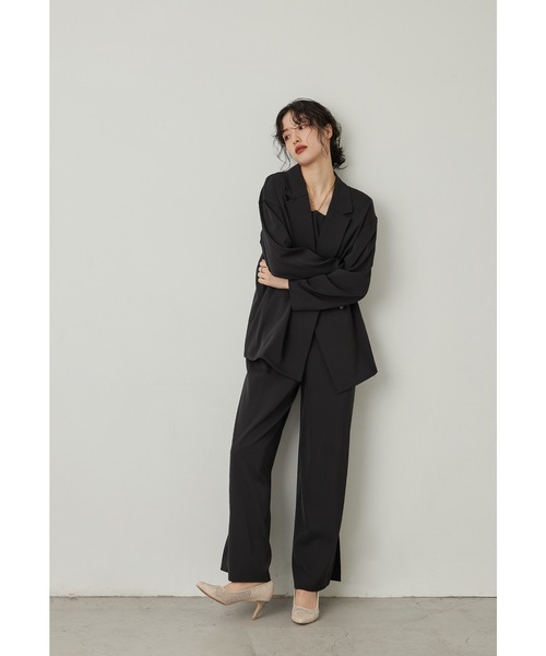 niana オールインパンツ 2点セット niana パンツドレス スタンドアウトカラーオールインパンツ 2点