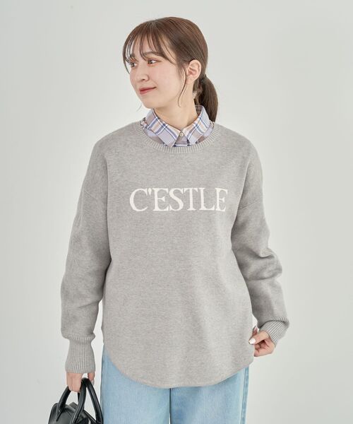 Green Parks（グリーンパークス） ニット セーター もちやわロゴニット