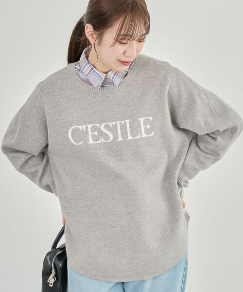 Green Parks（グリーンパークス） ニット セーター もちやわロゴニット