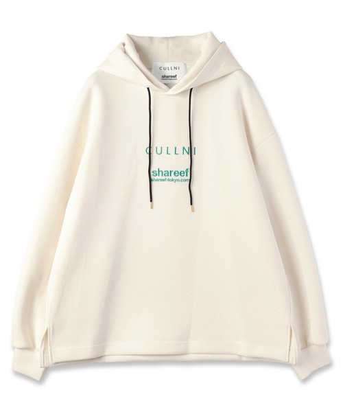 CULLNI SHAREEFブラック フーディ CULLNI パーカー × SHAREEF ＆ shareef Logo Embroidery Hoodie