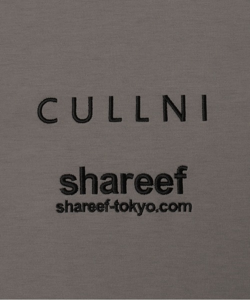 CULLNI SHAREEFブラック フーディ CULLNI パーカー × SHAREEF ＆ shareef Logo Embroidery Hoodie