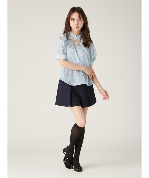 ブラウス シャツ Lily embroidery shirt リリーエンブロイダリーシャツ レディース LILY BROWN ブラウス シャツ エンブロイダリーチャイナトップス