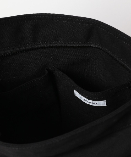 GLOBAL WORK（グローバルワーク） ショルダーバッグ 2WAYキャンバスZIP