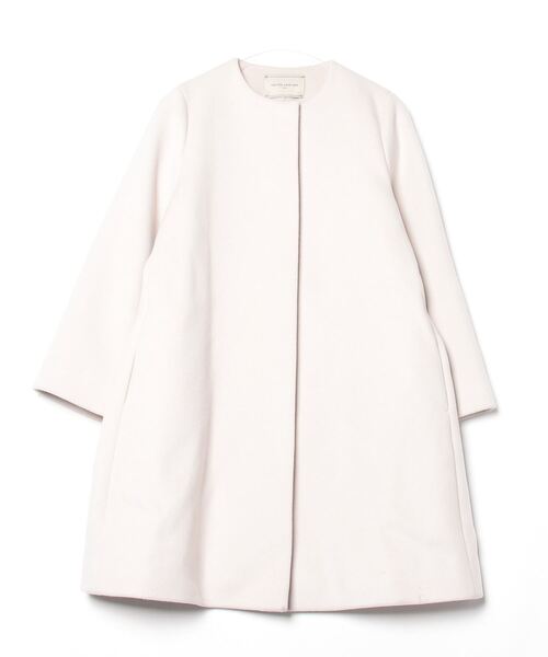 美品　UNITED ARROWS ノーカラーコート 36 UNITED ARROWS（ユナイテッドアローズ） ノーカラーコート 36 ブラウン