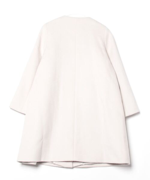 UNITED ARROWS」 ノーカラーコート 36 オフホワイト レディース - 公式通販