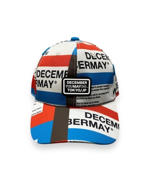 DECEMBERMAY（ディセンバーメイ） キャップ 帽子 Tricolor print cap
