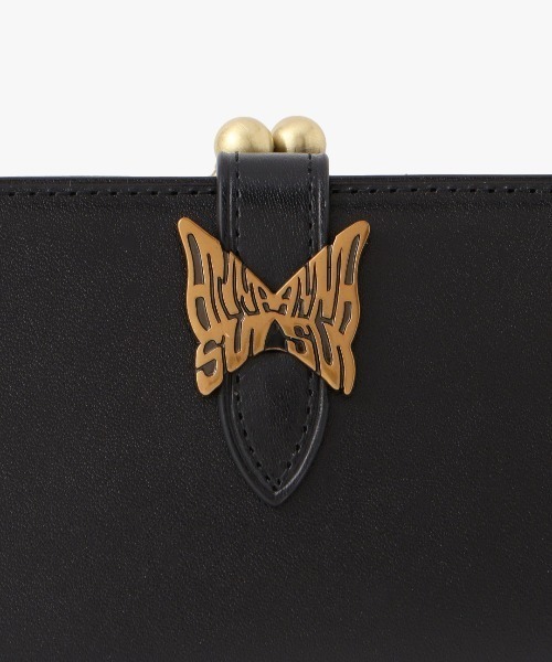【ANNA SUI】バタフライロゴ 口金二つ折り財布 ANNA SUI 財布 バタフライロゴ 口金二つ折り財布 レディース