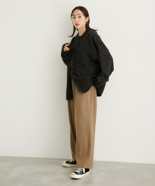 「LE CERCLE par rope'」 ニットカーディガン M ベージュ系その他2 レディース_画像4