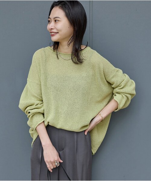 ジャーナルスタンダード ペーパーヤーンカノコルーズニット JOURNAL STANDARD ニット セーター ペーパーヤーンカノコルーズ