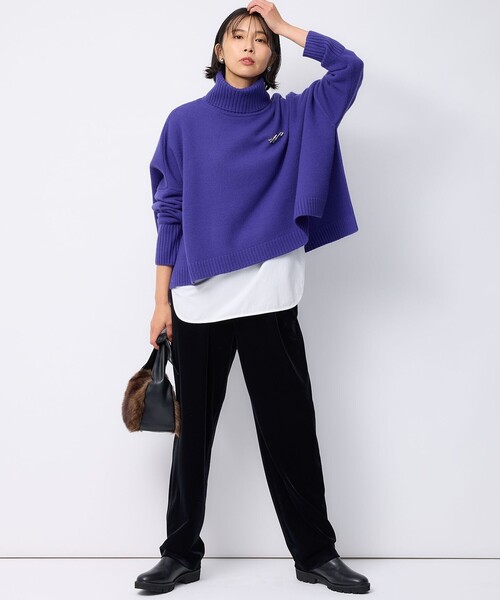 「23区」 タートルネックニット 38 ベージュ レディース_画像7