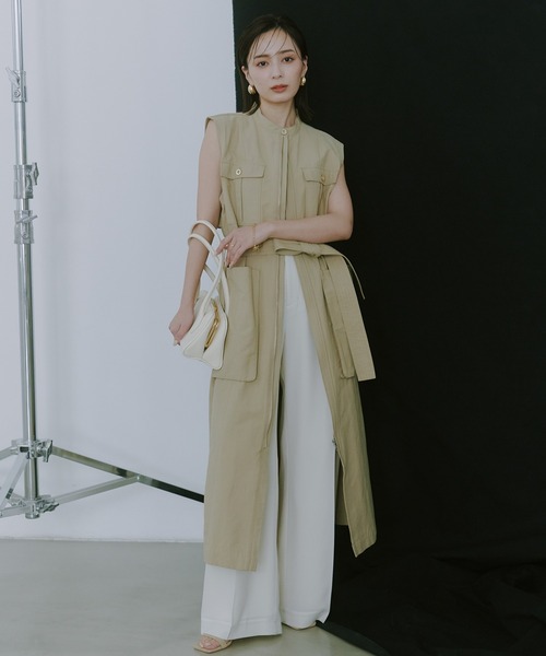 ベスト ジレ チノロングベスト レディース