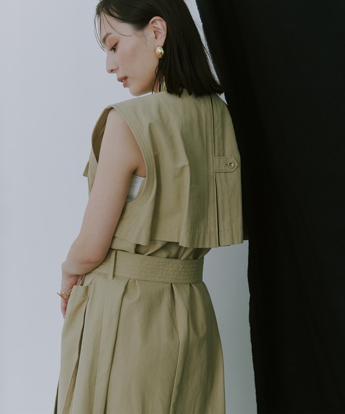 anuans ベスト ジレ チノロングベスト レディース : ZOZOTOWN