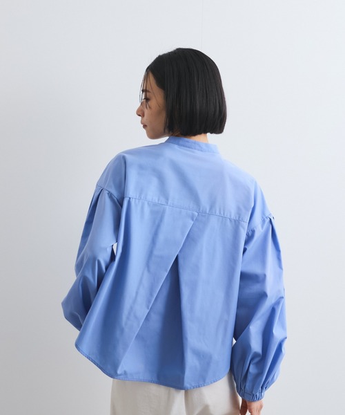 ブラウス シャツ バンドカラーシャツ「洗濯機で洗える」 レディース ketty ブラウス シャツ バンドカラーシャツ「洗濯機で洗える