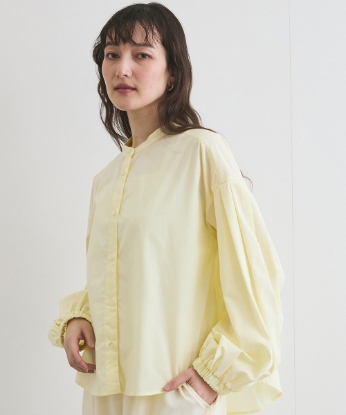 ブラウス シャツ バンドカラーシャツ「洗濯機で洗える」 レディース ketty ブラウス シャツ バンドカラーシャツ「洗濯機で洗える