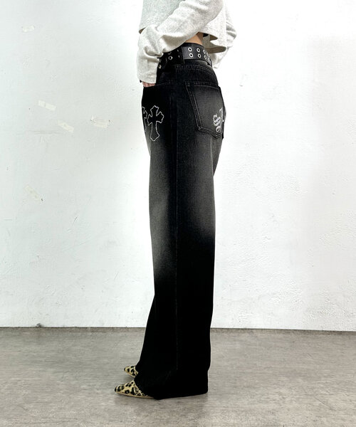 GALLY ROLL バックストーンローライズデニム back stone lowrise denim