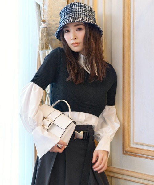 SNIDEL（スナイデル） 長袖シャツ FREE ブラック レディース