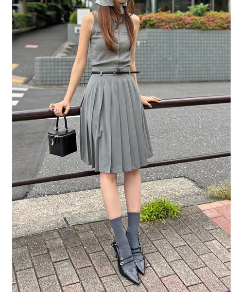ベルト付きミドルスカート SNIDEL スカート ベルト付きミドルスカート : ZOZOTOWN Yahoo!店