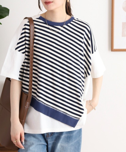 tシャツ EMAGO リメイクミックスＴシャツ レディース