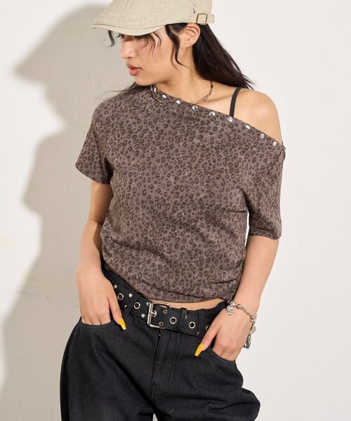 未使用品★リリアンビューティー　豹柄カットソー　L 日本製 楽天市場】ヒョウ柄（Tシャツ・カットソー｜トップス