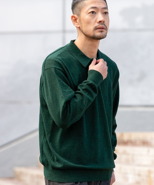 「URBAN RESEARCH ROSSO MEN」 長(zhǎng)袖ニット LARGE グレー メンズ