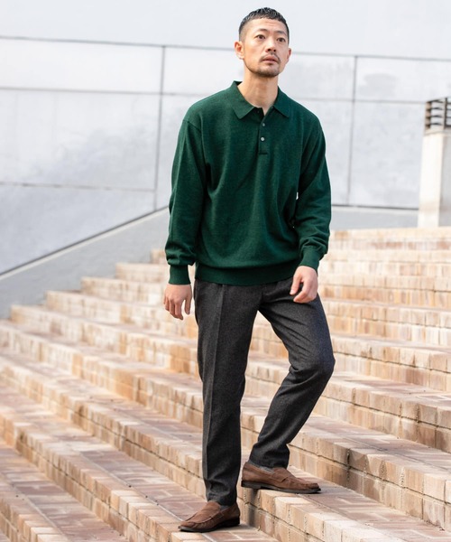 「URBAN RESEARCH ROSSO MEN」 長(zhǎng)袖ニット LARGE グレー メンズ