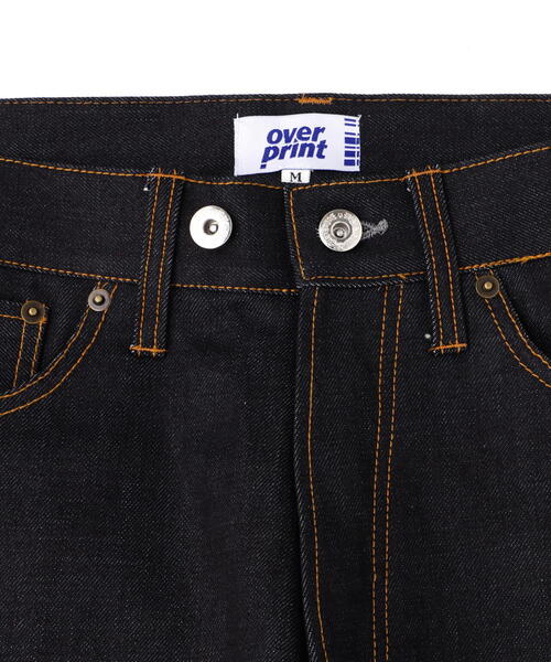JPG JEAN'S デニムプリントパンツ 裾フリンジセンタープレスデニムワイドパンツ ＜Le temps riche