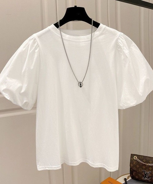 tシャツ バルーン袖トップス レディース