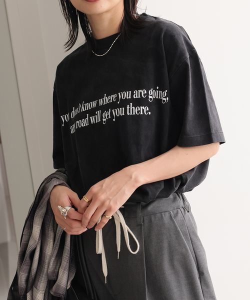 専用シャツ 「HANDTEX/ハンドテックス」プリントロゴT レディース HANDTEX（ハンドテックス） tシャツ 「HANDTEX/ハンドテックス