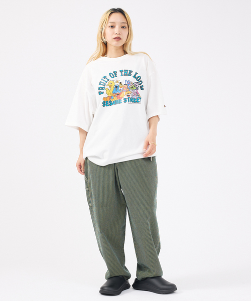 【FRUIT OF THE LOOM】SESAME STREET×FTL Illust T-Shirt A/全2色 SESAME STREET meets FOTL Illust T-Shirt B | Fruit of the