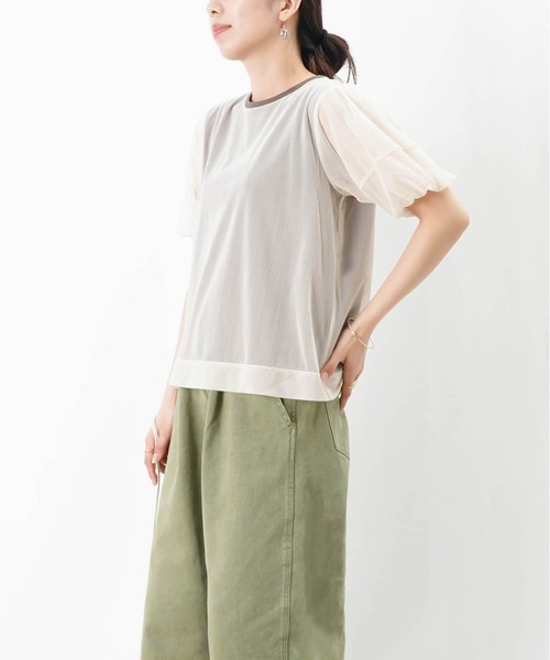LADY LUCK LUCA tシャツ LC/LLL シフォンダブルレイヤーTee
