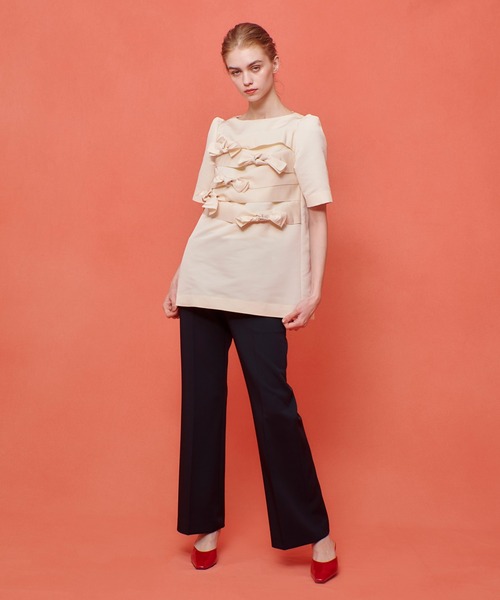 ブラウス シャツ 「LOULOU WILLOUGHBY」ランダムリボンタフタブラウス レディース LOULOU WILLOUGHBY ブラウス シャツ 「LOULOU WILLOUGHBY