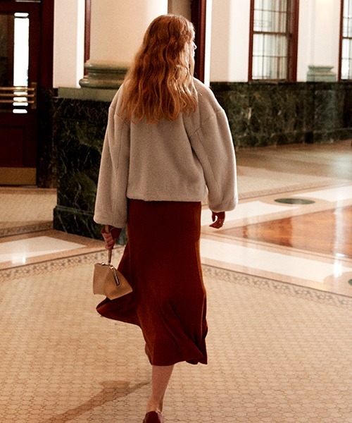 FRAY I.D（フレイ・アイディー） ファーコート 0 グレー レディース