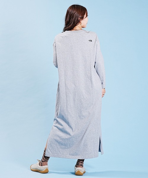 ノースフェイス　レディース　ワンピース　Mサイズ　グレー THE NORTH FACE 「THE FACE」 半袖ワンピース M グレー