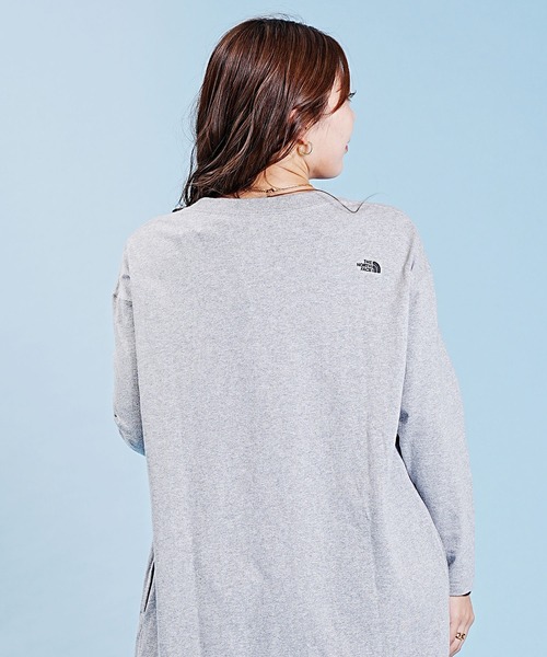 THE NORTH FACE 「THE FACE」 長袖ワンピース M グレー