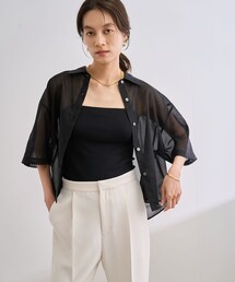 ブラウス シャツ 「洗える」コットンシアークロップドシャツ レディース｜ZOZOTOWN Yahoo!店