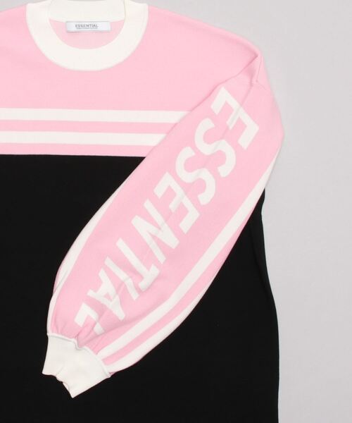 「ESSENTIAL」 長袖ニット FREE ピンク レディース_画像3