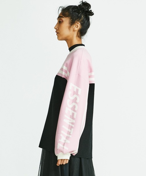 「ESSENTIAL」 長袖ニット FREE ピンク レディース_画像5