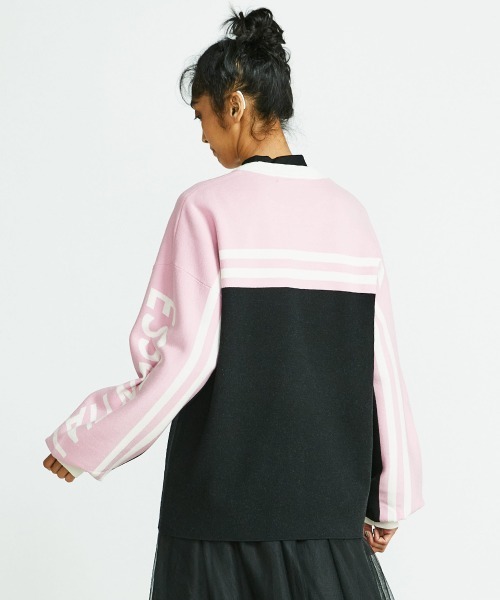 「ESSENTIAL」 長袖ニット FREE ピンク レディース_画像6