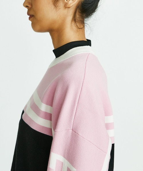 「ESSENTIAL」 長袖ニット FREE ピンク レディース_画像8