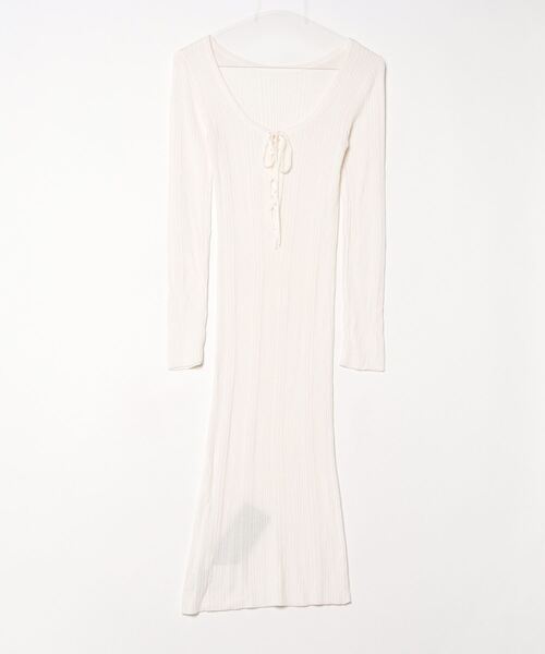 「DRWCYS」 ニットワンピース 1 ホワイト レディース_画像2