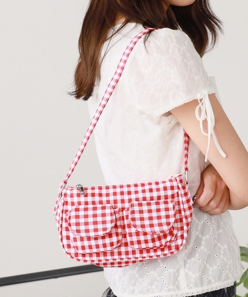 ROOP TOKYO ショルダーバッグ バッグ ギンガムチェックワンハンドル