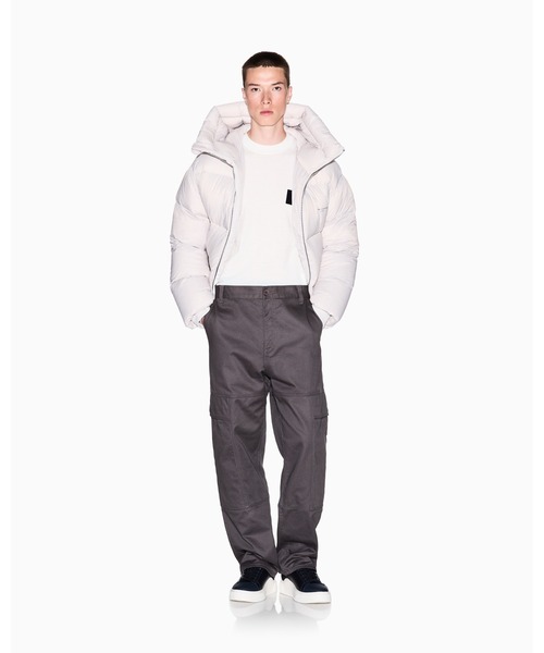 00s ARMANI EXCHANGE コットン ワイド パンツ 36 グレー 00s ARMANI EXCHANGE コットン ワイド パンツ 36 グレー