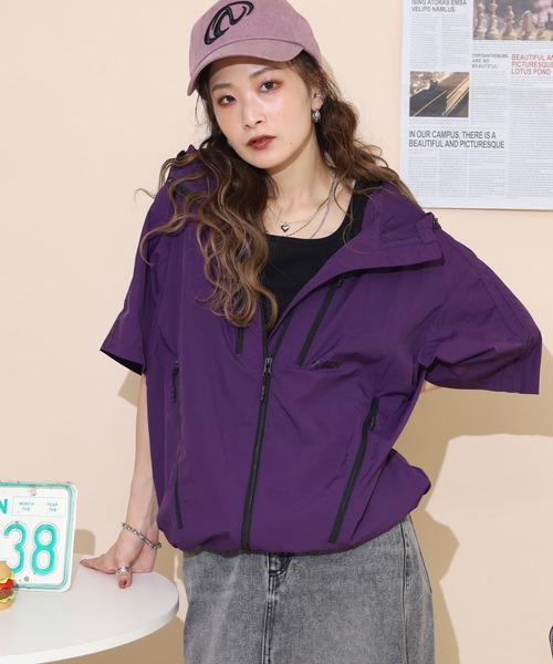 NERDY ブルゾン ジャンバー ジッパーポイントショートスリーブウィンド