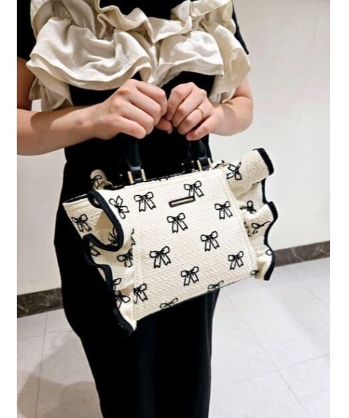 【SAMANTHAVEGA】限定 リボンフリルハンドバッグ SAMANTHAVEGA｜リボンフリルハンドバッグ(小) | Rakuten Fashion