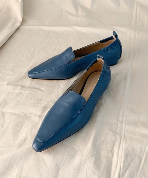 「Chiaki Katagiri」 バレエシューズ 23.0cm ブルー レディース