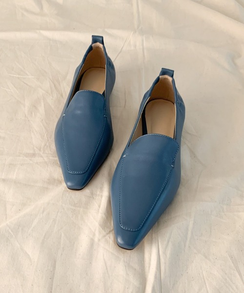 「Chiaki Katagiri」 バレエシューズ 23.0cm ブルー レディース