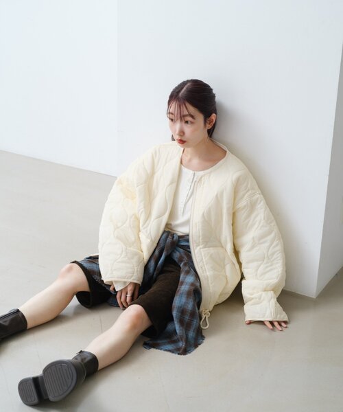 ジャケット・アウター ss Kastane（カスタネ） ブルゾン アウター 「リバーシブル」キルティング