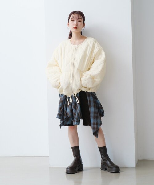 ジャケット・アウター case Kastane（カスタネ） ブルゾン アウター 「リバーシブル」キルティング